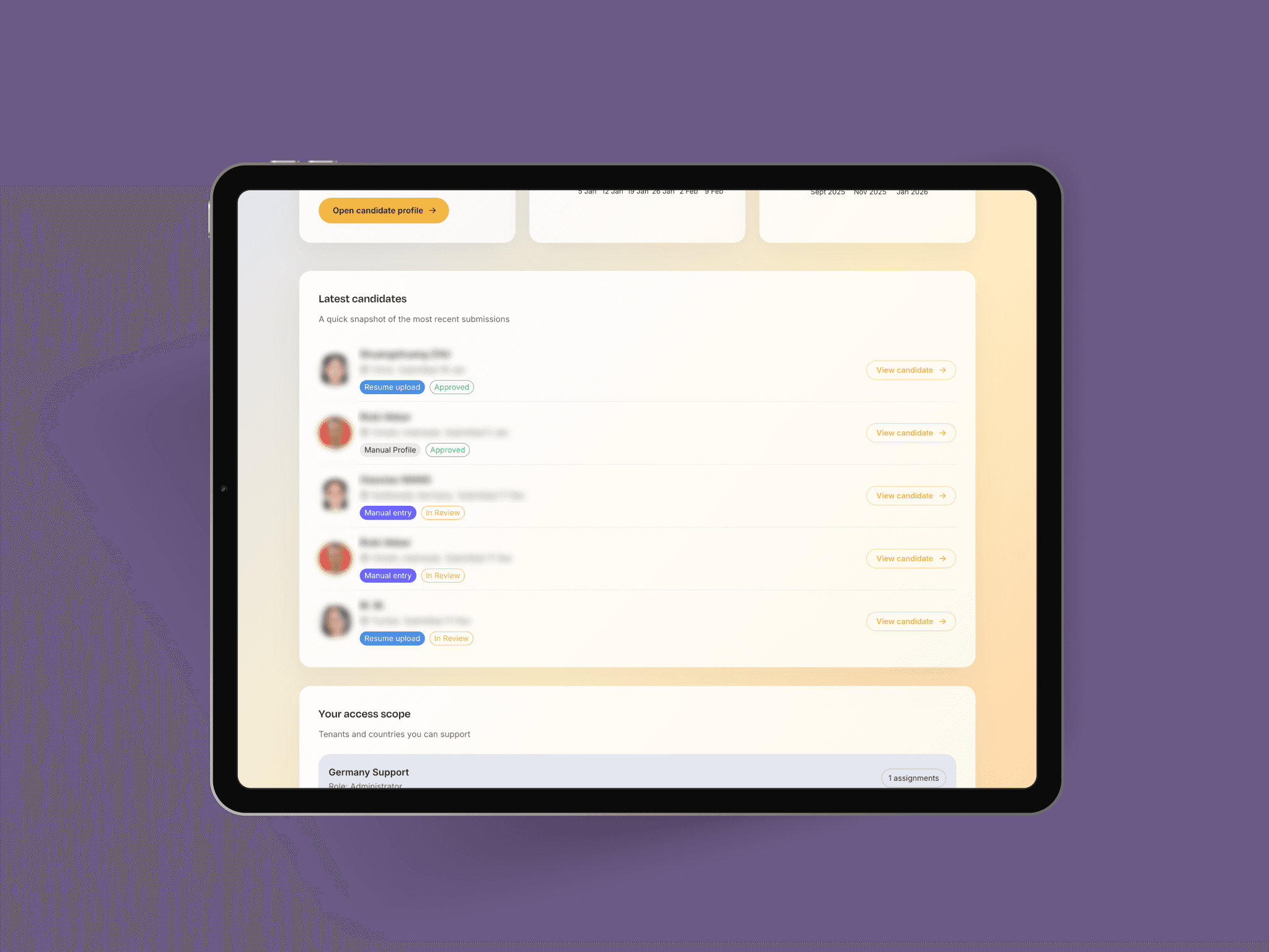 Automated vetting flow with status checks